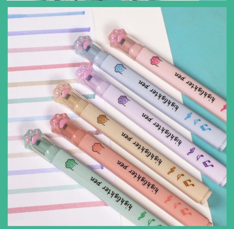 Cute Cat Paw Highlighters