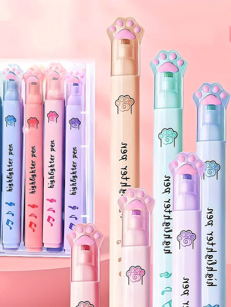 Cute Cat Paw Highlighters