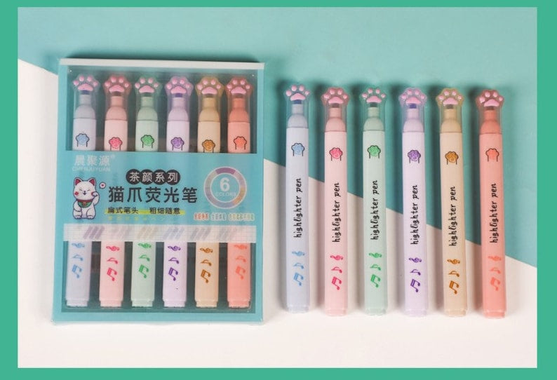 Cute Cat Paw Highlighters