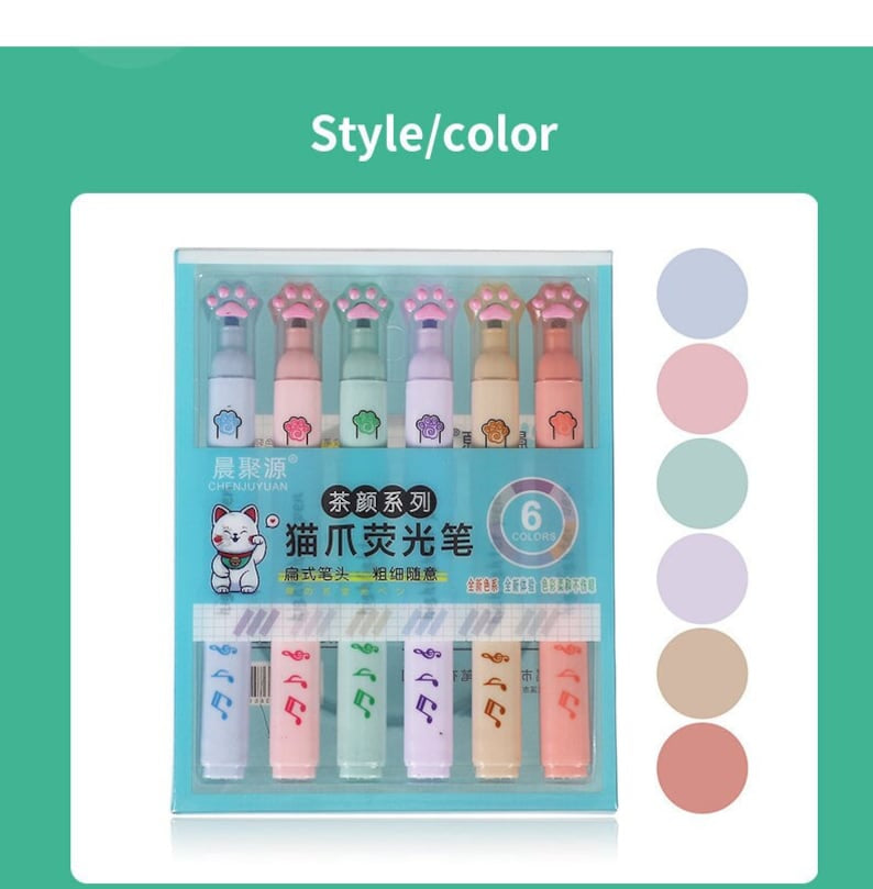 Cute Cat Paw Highlighters