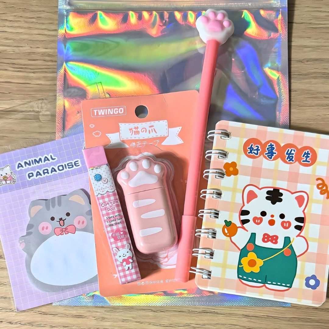 Happy Cat Stationery Set