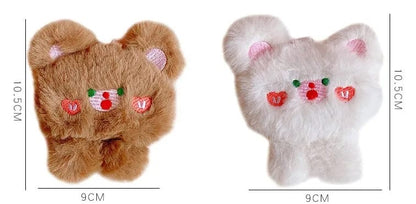 Cute soft kawaii bear plush bag pendant