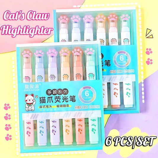 Cute Cat Paw Highlighters
