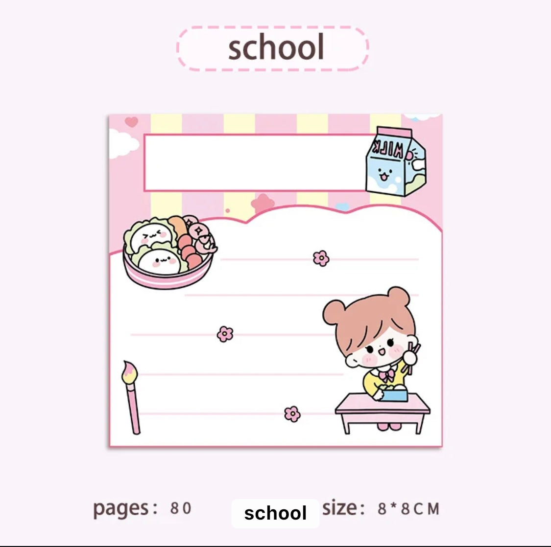 Kawaii Notepads Cute Memo Pads