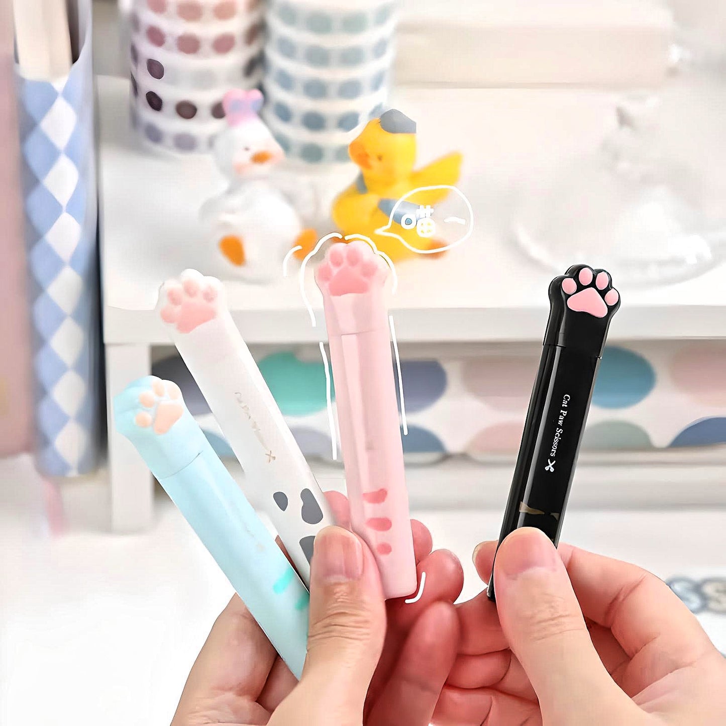 Kawaii Cat Paw Scissors Creative Gifts for Girls