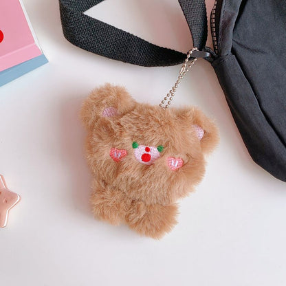 Cute soft kawaii bear plush bag pendant