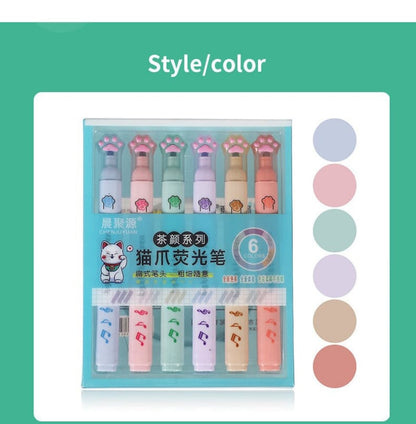 Cute Cat Paw Highlighters