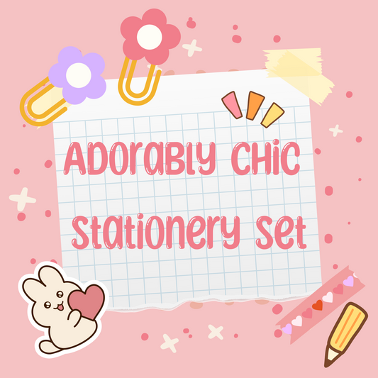 Adorably Chic Kawaii Stationery Set