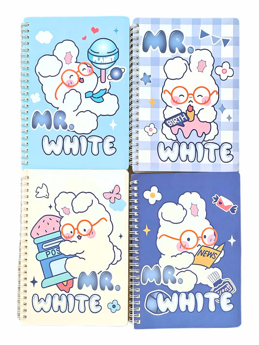 Cute Bunny Notebook Spiral A5 Lined