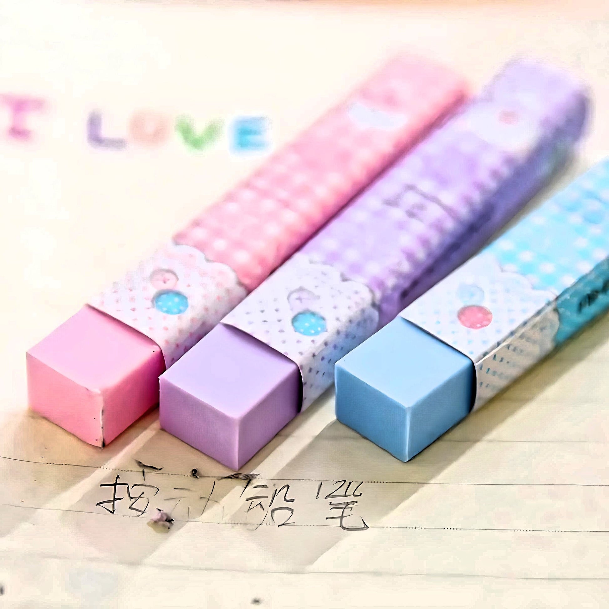 Kawaii Cute Eraser| Pastel Stationery Cute School Stationery Supplies| kawaii kitsch | cute rubbers| kawaii stationary| cute stationery gift