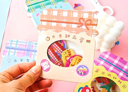 40Pcs Kawaii Stickers, Box Candy Shop Stickers, PVC Cute Journal Stickers, DIY Decorative Stickers, Scrapbooking, Stocking Fillers for Kids