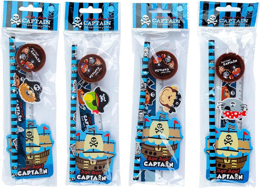 5Pcs Stationery Set for Boys, Pirate Stationery Set, Cute Stationery for Boys, Boys Birthday gift for him, Stocking Stuffer, Kawaii for boys