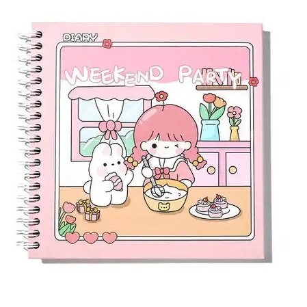 Diary for Kids, Cartoon Graphic Spiral Notebook, Kids Journal Diary, Kawaii Stationery, Cute Gifts for Kids