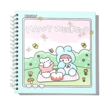 Diary for Kids, Cartoon Graphic Spiral Notebook, Kids Journal Diary, Kawaii Stationery, Cute Gifts for Kids