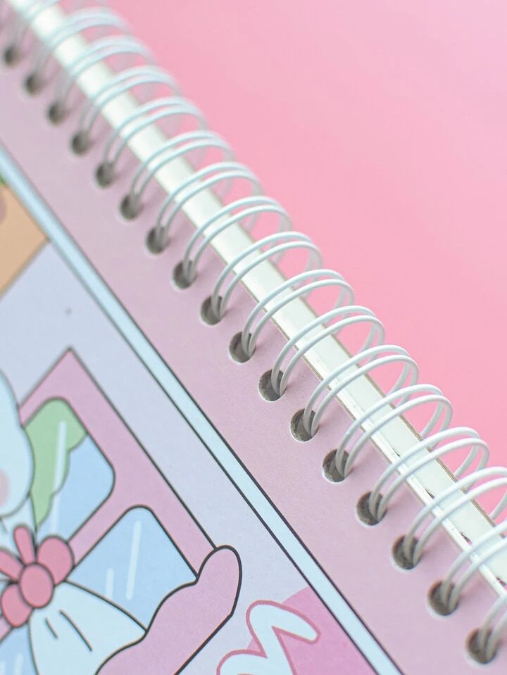 Cartoon Graphic Spiral Notebook, Kids Journal Diary, Kawaii Stationery, Cute Gifts for Kids